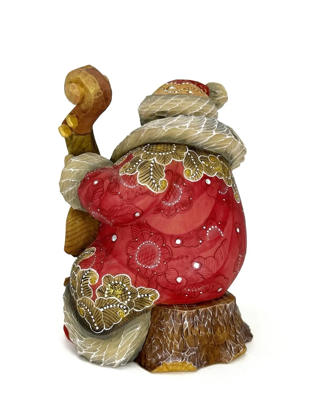 G.Debrekht Cellist Santa 2003 Hand-Painted Figurine #51481-1 Jolly Orchestra